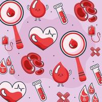 blood donation pattern vector