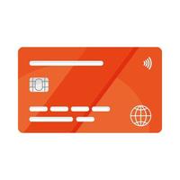 red credit card vector