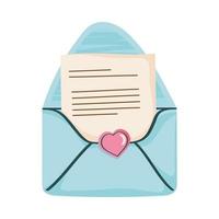 envelope with heart vector