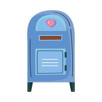 mailbox with heart vector