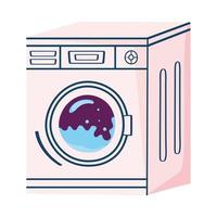 washing machine pink vector