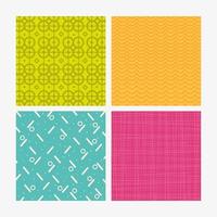 textures backgrounds four colors vector