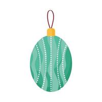 christmas ball hanging vector