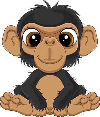 Free baby monkey - Vector Art