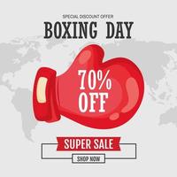 Boxing day clearance poster vector