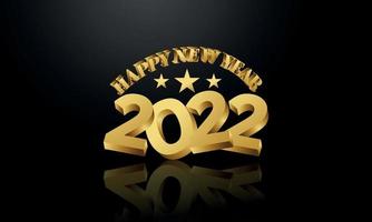 premium 3d embossed new year 2022 greeting background, for greeting cards and banners vector