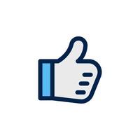 thumb up icon design vector symbol best, like, good, hand