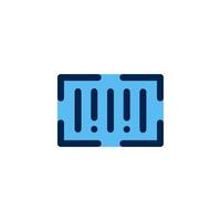 barcode icon design vector symbol product, code, scanner, scan for ecommerce