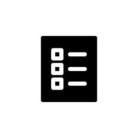 list icon design vector symbol document, paper, checkbox, checklist