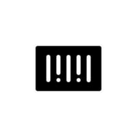 barcode icon design vector symbol product, code, scanner, scan for ecommerce