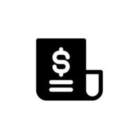 payment list icon design vector symbol bill, document, tax, transaction, payment for ecommerce