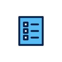 list icon design vector symbol document, paper, checkbox, checklist