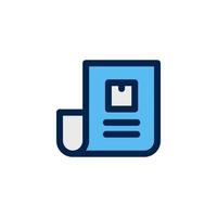 Product details icon design vector symbol price, transaction, invoice, paper, document for ecommerce