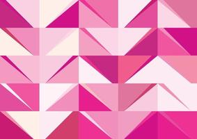 Abstract polygonal pink color background vector