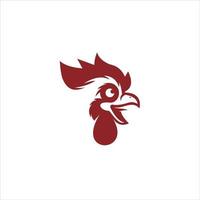 Animal logo illustration of rooster head vector