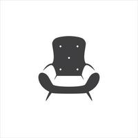 Furniture Industry Interior Sofa Silhouette Illustration vector