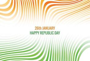 Indian tricolor flag card background vector