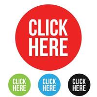 Click Here Call to Action button vector