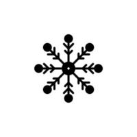 Winter, Snowfall, Snow, Snowflake Solid Icon, Vector, Illustration, Logo Template. Suitable For Many Purposes. vector