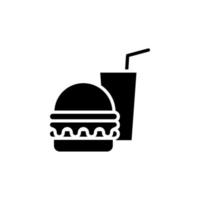 restaurante, comida, cocina icono sólido, vector, ilustración, plantilla de logotipo. adecuado para muchos propósitos. vector