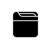 Wallet, Saving, Money Solid Icon, Vector, Illustration, Logo Template. Suitable For Many Purposes. vector