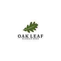 oak leaf logo template vector, icon in white background vector
