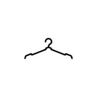 Clothes Hanger Solid Icon, Vector, Illustration, Logo Template. Suitable For Many Purposes. vector