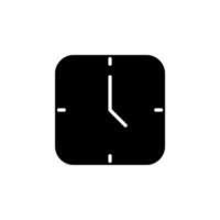 reloj, temporizador, icono sólido de tiempo, vector, ilustración, plantilla de logotipo. adecuado para muchos propósitos. vector