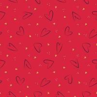 Abstract Hearts  Seamless Pattern. Repeating texture for background, wrapping paper, fabric, Wedding and Valentine day greeting and invitation cards design and decoration vector