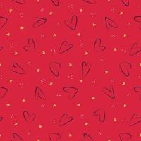 Abstract Hearts  Seamless Pattern. Repeating texture for background, wrapping paper, fabric, Wedding and Valentine day greeting and invitation cards design and decoration vector