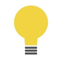 Light bulb icon. Ideas and inspiration. vector