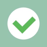 Simple check mark icon. Vector. vector