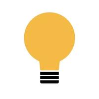 Light bulb vector icon.