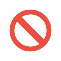 Stop sign in red. Vector. vector