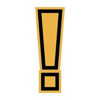 Simple icon with exclamation mark. Vector. vector
