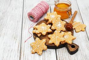 Christmas ginger and honey cookies photo