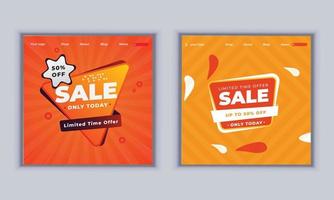 Modern Sale Banner Design. Social Media Post Banner Design. Vector Template