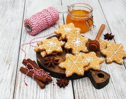 Christmas ginger and honey cookies photo