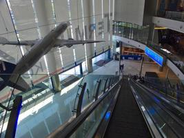 Nakhon Ratchasima Thailand Terminal 21 Korat 10 MARCH 2019The longest escalator in Thailand New shopping center in Korat Terminal 21 Korat. photo