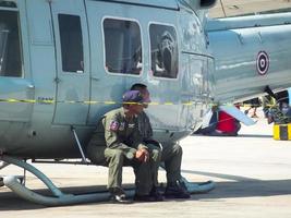 Royal Thai Air Force Don Muang BANGKOK THAILAND12 JANUARY 2019National Childrens Day the Royal Thai Air Force air force aircraft show and air show. on BANGKOK THAILAND12 JANUARY 2019. photo