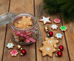 Christmas gingerbread cookies photo