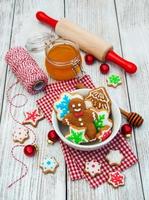 Christmas ginger and honey cookies photo