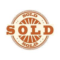 SOLD Stamp Vector