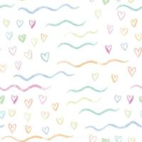 seamless valentine day pattern background with heart and line , valentine card vector