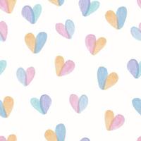 seamless valentine day pattern background with twotone colour heart shape , valentine card vector