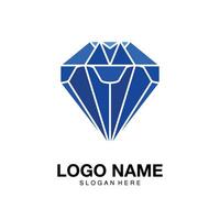 Logo diamond iceberg minimalist icon vector symbol flat design