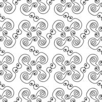 Seamless abstract hand-drawn pattern vector