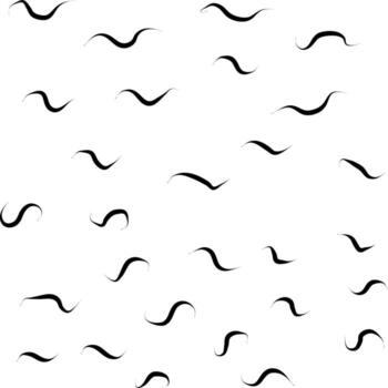 Abstract background with waves. Doodle hand drawn pattern vector