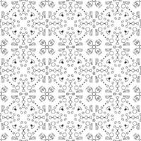 Seamless abstract geometric hand drawn pattern. vector