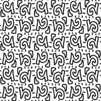 Seamless abstract geometric hand drawn pattern. vector
